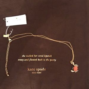 Kate Spade “Shore Thing” Crab Pendant